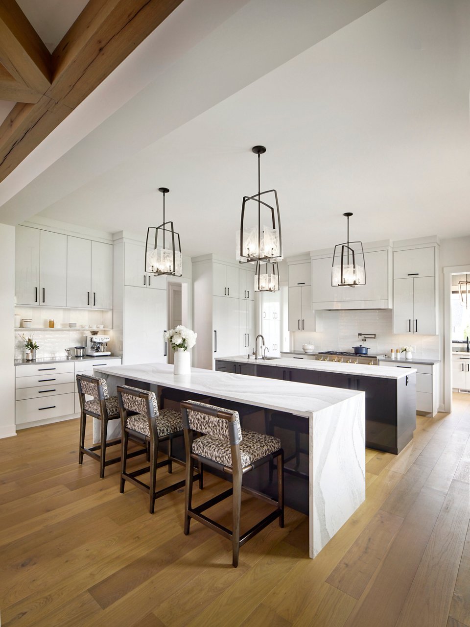 southport matte double quartz kitchen island