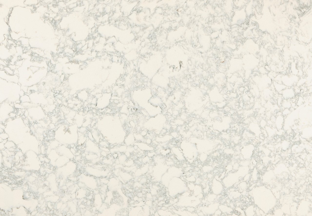 Detailed view of Cambria Ainsley™ quartz countertop design