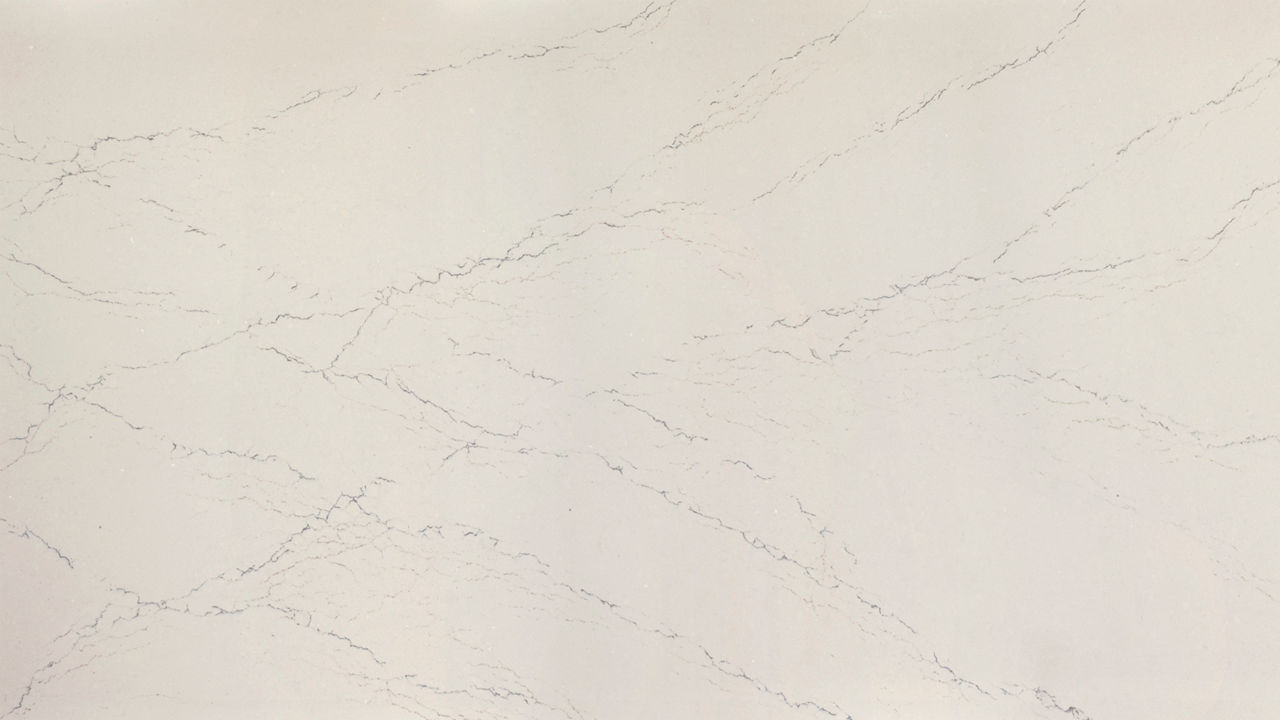Slab view of Cambria Beckington™ quartz countertop design