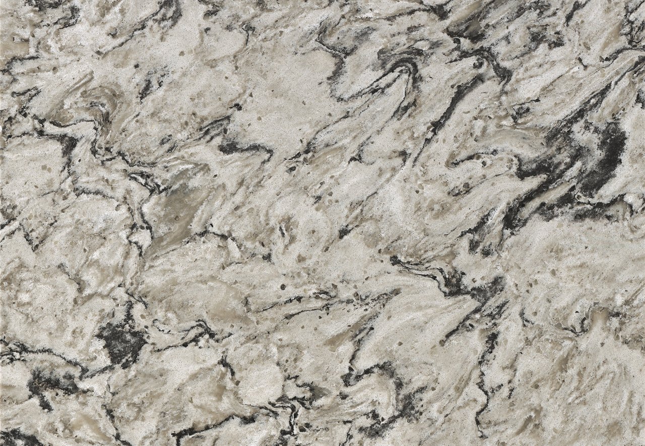 Detailed view of Cambria Bellingham™ quartz countertop design