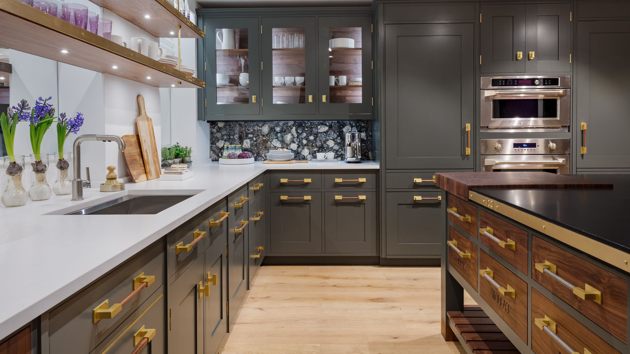 the 2019 Kips Bay Decorator Show House with Blackpool Matte and White Cliff quartz countertops