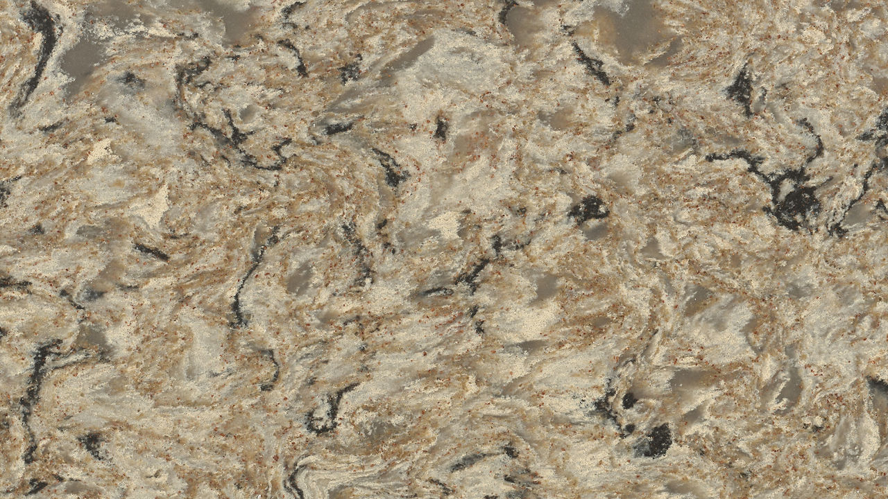 Detailed view of Cambria Bradshaw quartz countertop