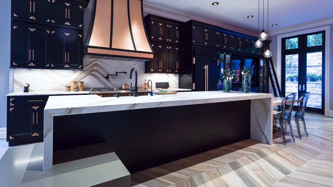 A Showcase of Brittanicca Gold Warm™ Quartz Design for Kitchens ...