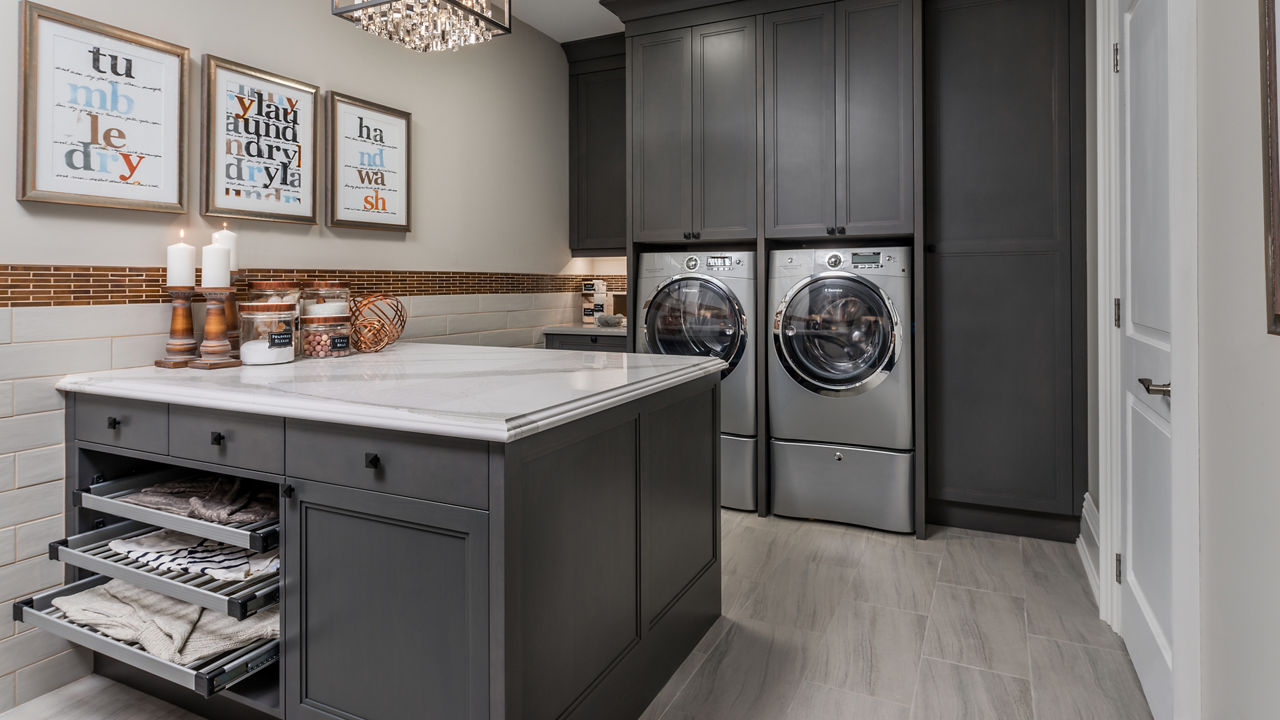 Cambria Brittanicca quartz laundry room