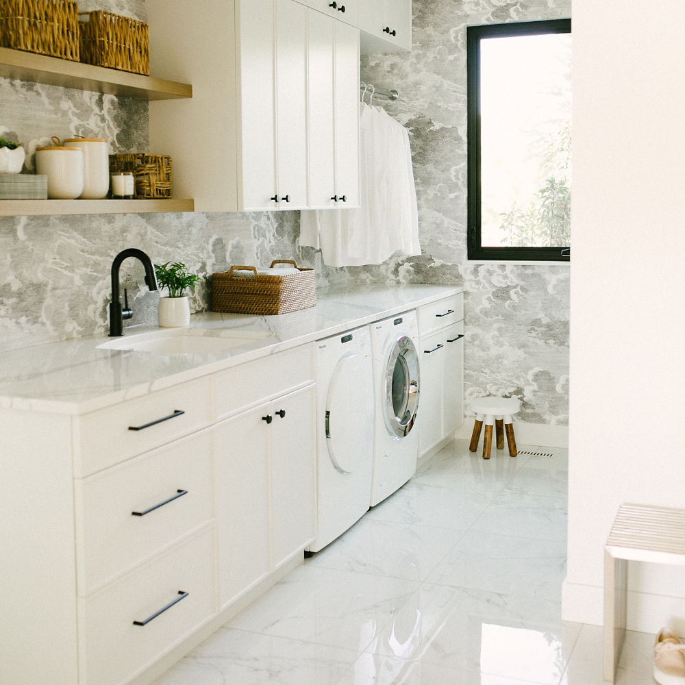 6 Laundry Room Countertop Ideas from Lavish to Low-Key