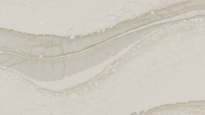 Detailed view of Cambria Brittanicca Warm™ quartz countertop design