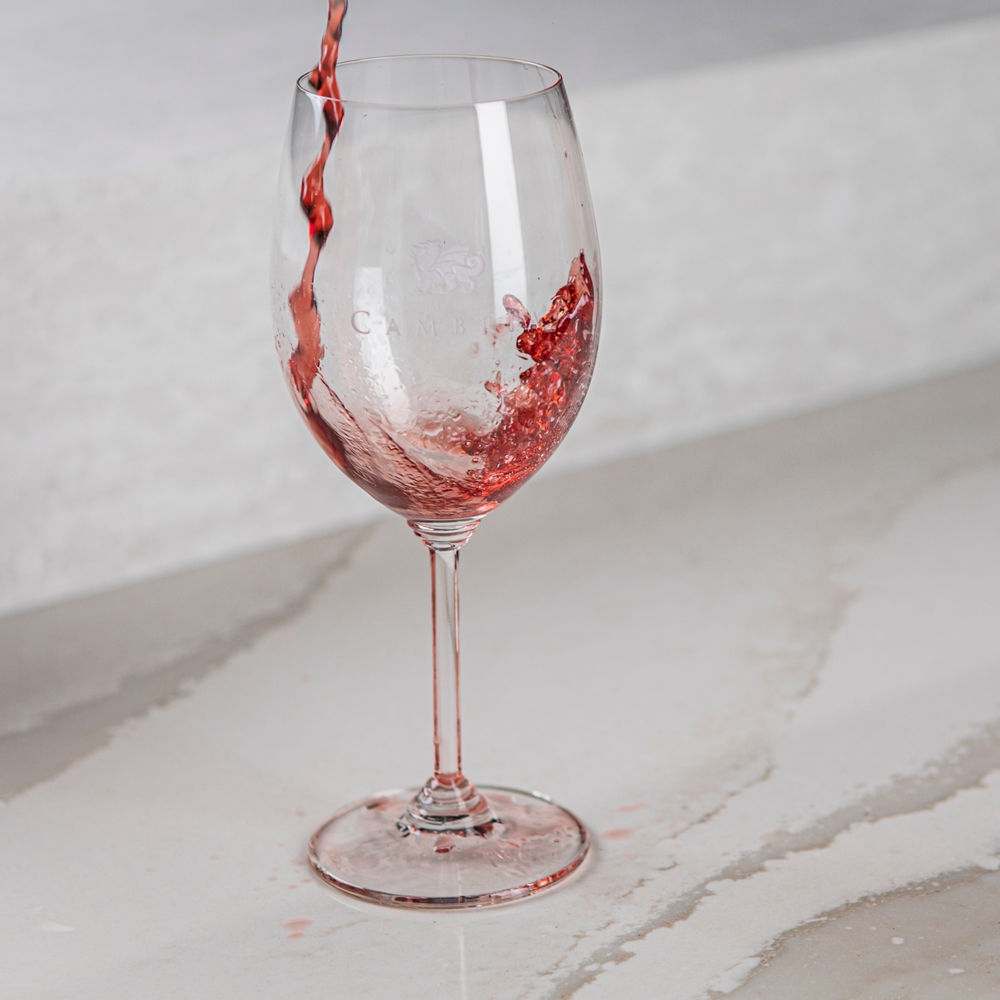 red wine on summerhill quartz countertops