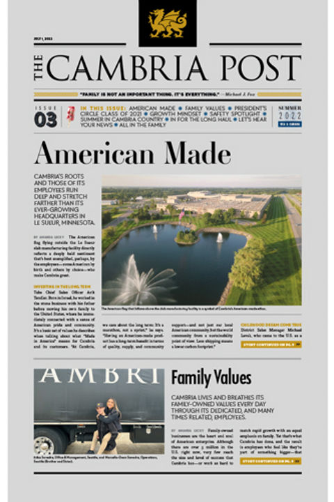 Front page of issue 3 of the Cambria Post