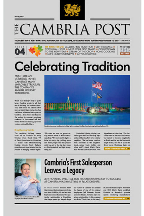 Front page of issue 4 of the Cambria Post