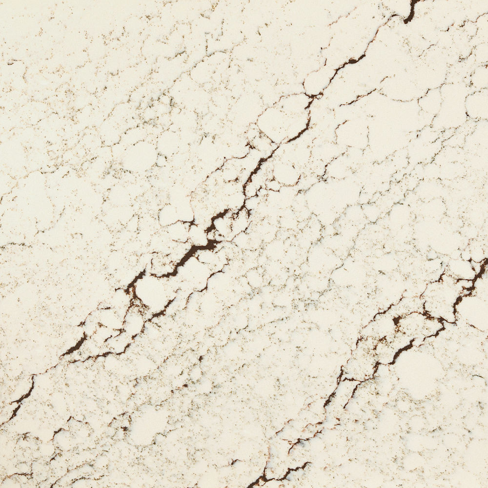 Detailed view of Cambria Cashel™ quartz countertop design