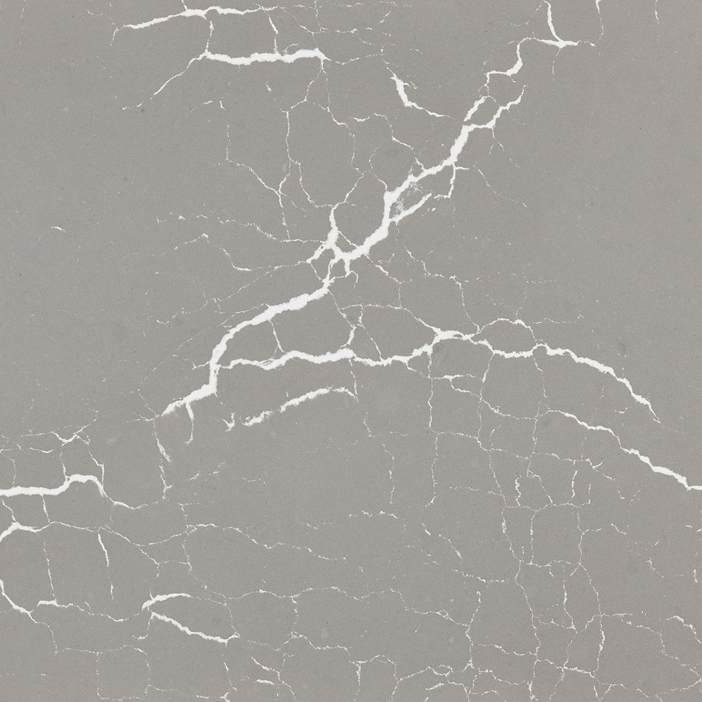 Detailed view of Cambria Clare quartz countertop design