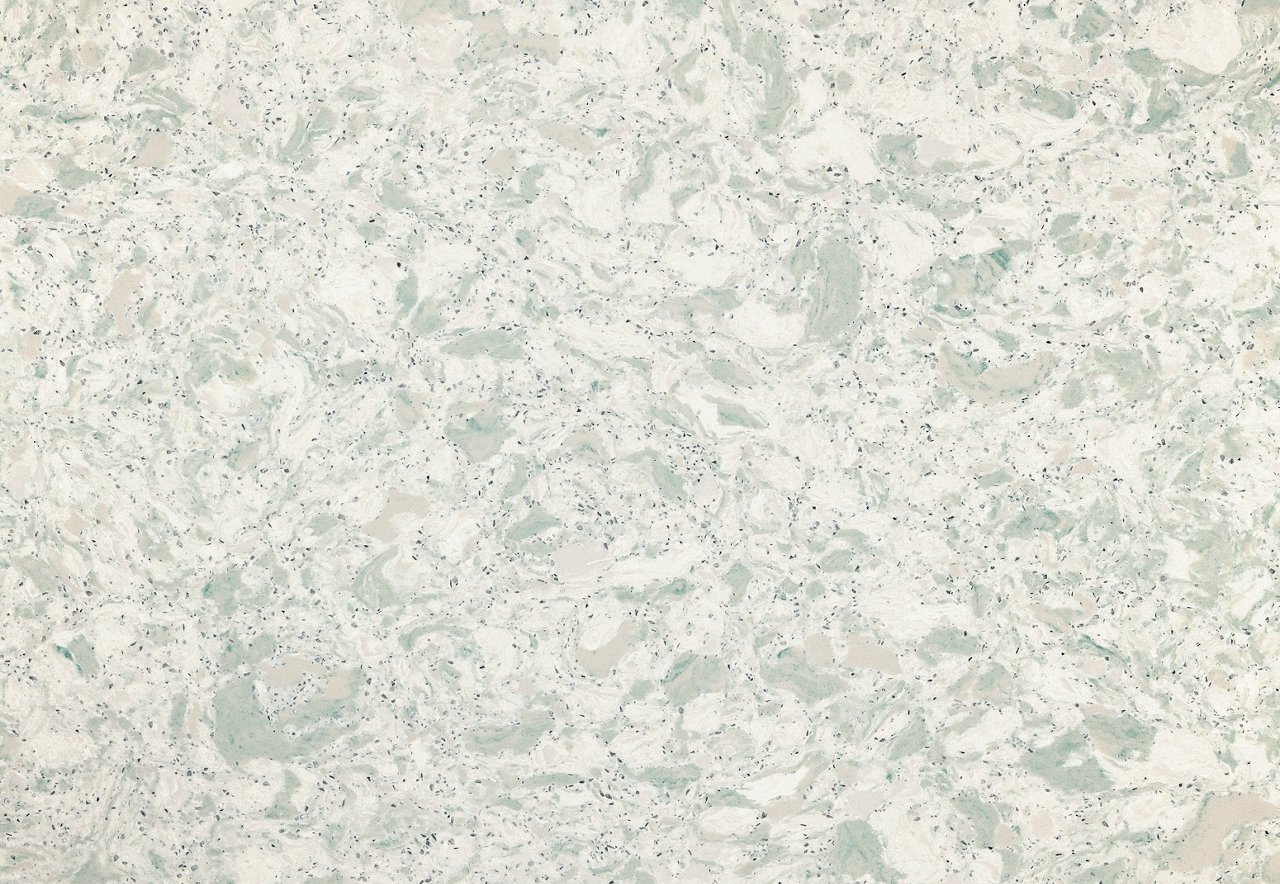 Detailed view of Cambria Clifton™ quartz countertop design
