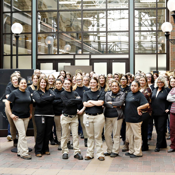 Group photo of women who work at Cambria