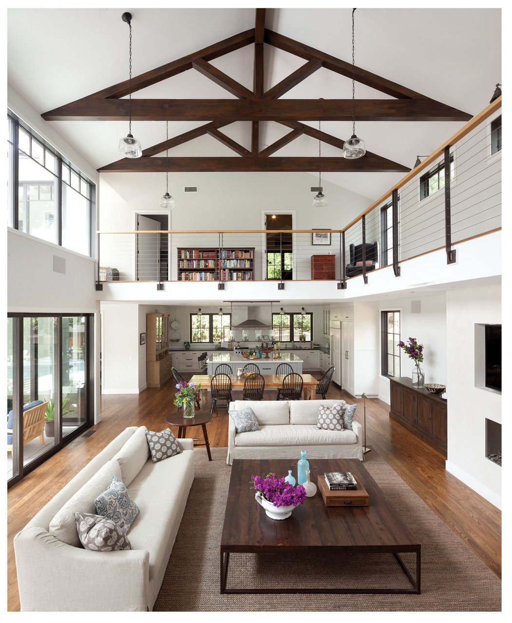 Tim Dekay's living room and kitchen.