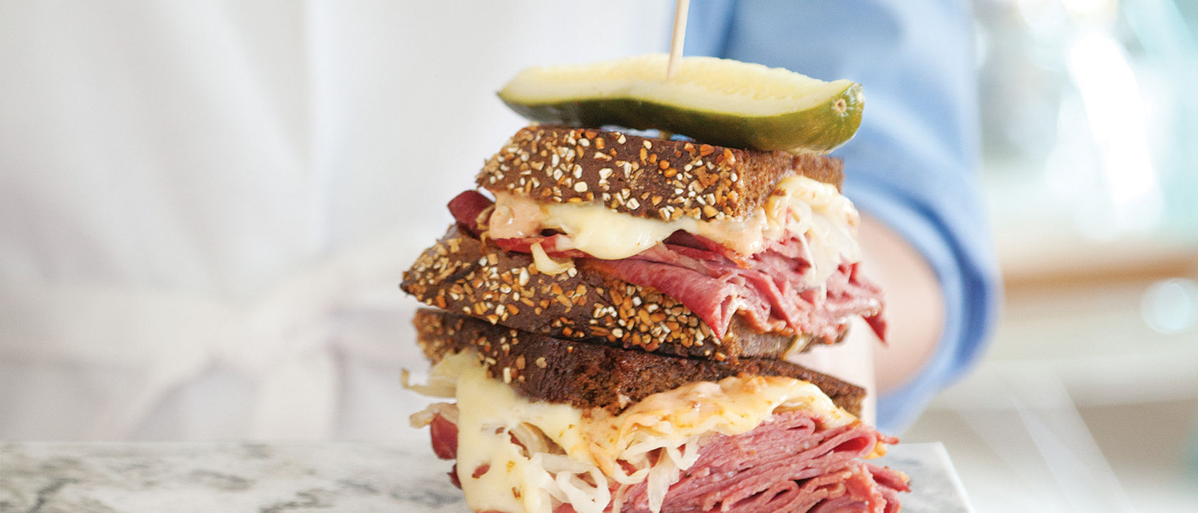 Reuben sandwich on Bellingham