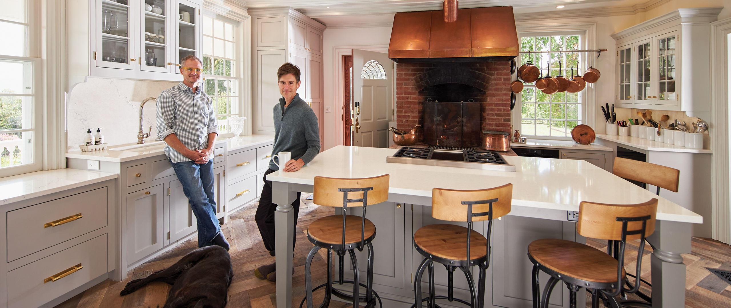 a traditional kitchen from the Beekman mansion.