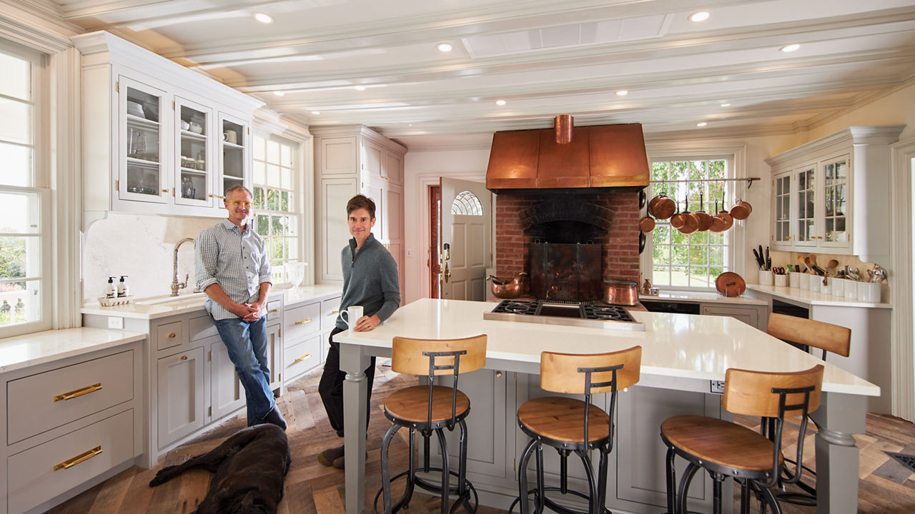 a traditional kitchen from the Beekman mansion.