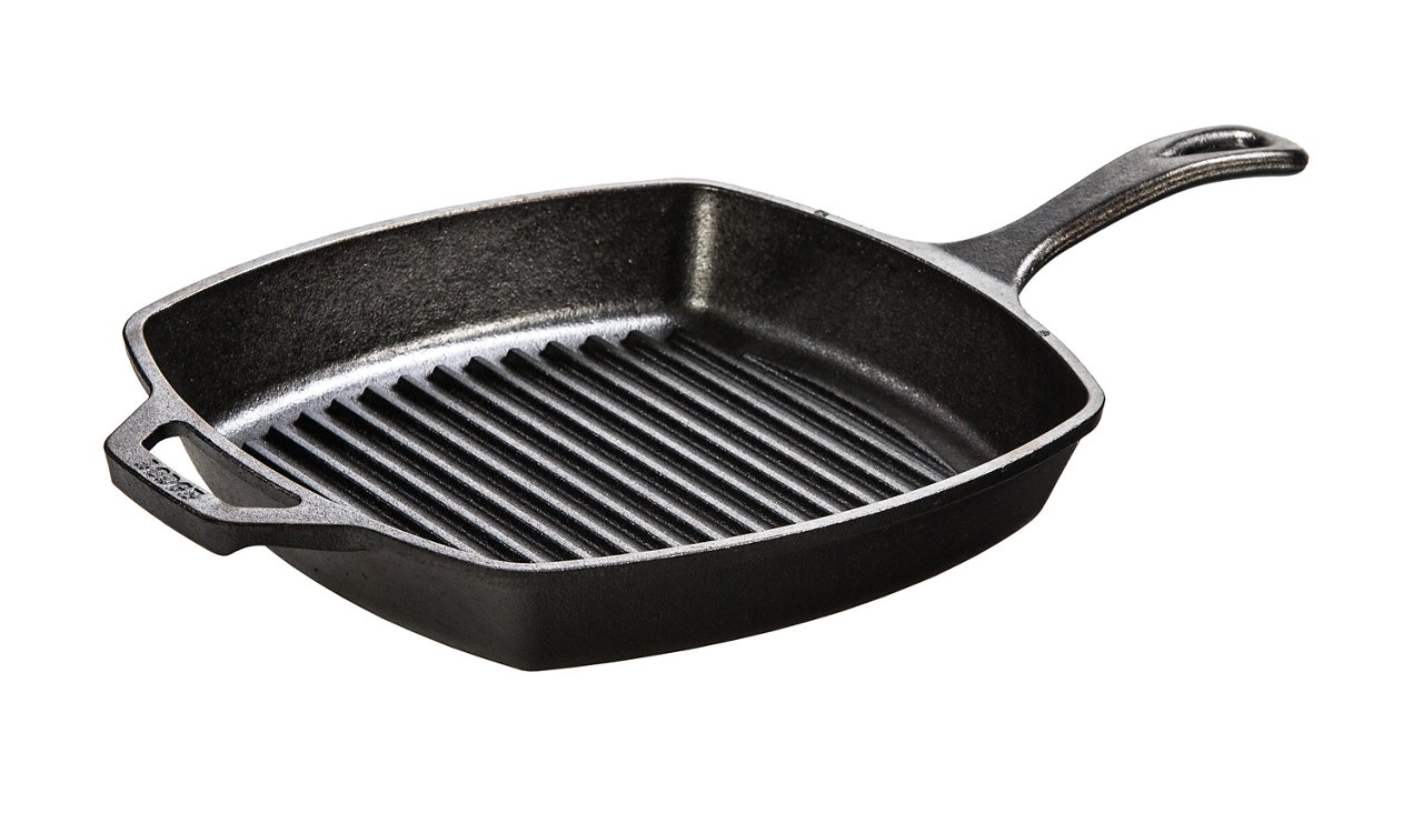 A cast iron skillet from Lodge Cast