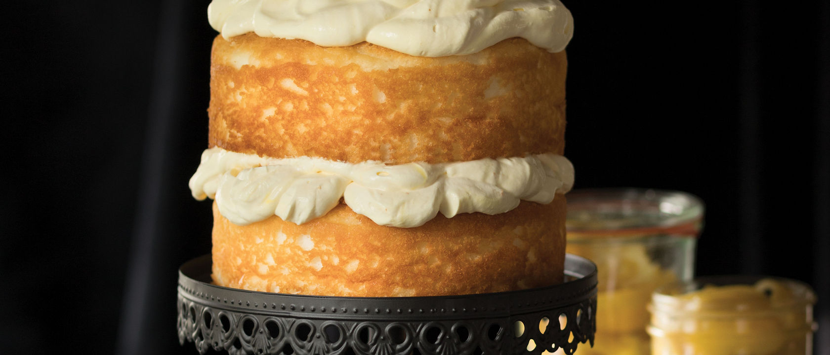 Lemon angel food cake on Blackbrook