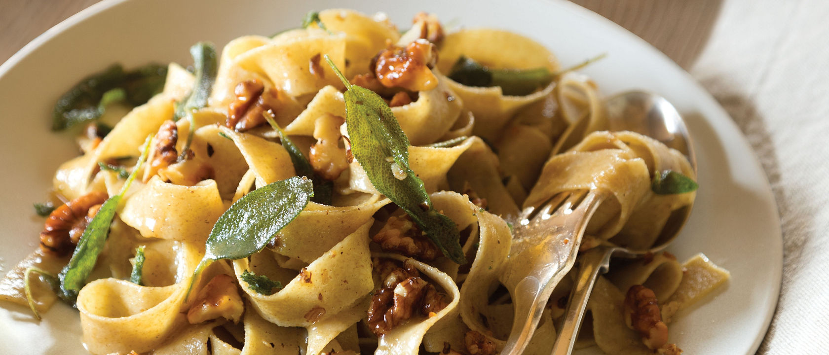 Tagliatelle with Brown Butter Sage Sauce