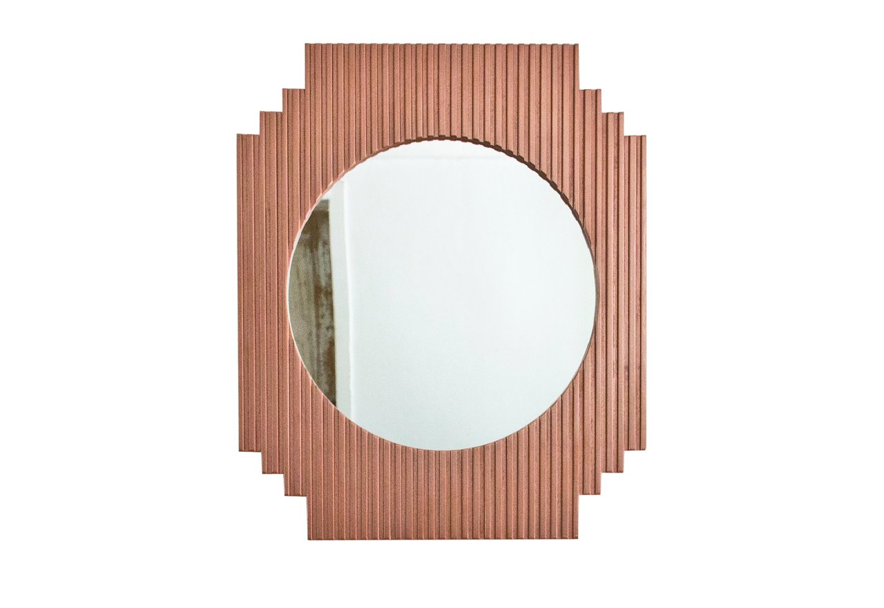 A Wren Cooper fluted mirror.