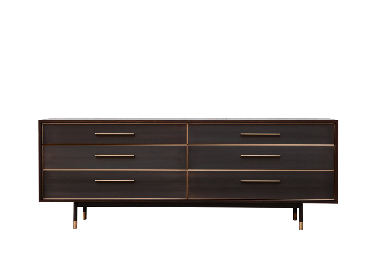 Jasper Dresser in brown white oak.