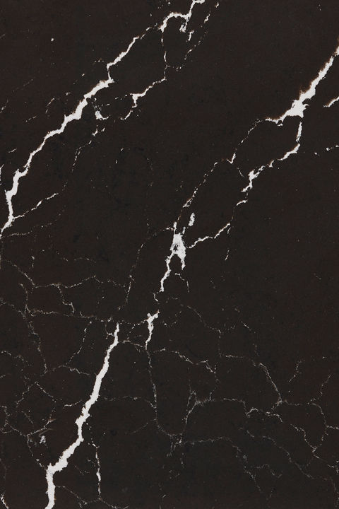 Detailed view of Cambria Delamere quartz countertop design