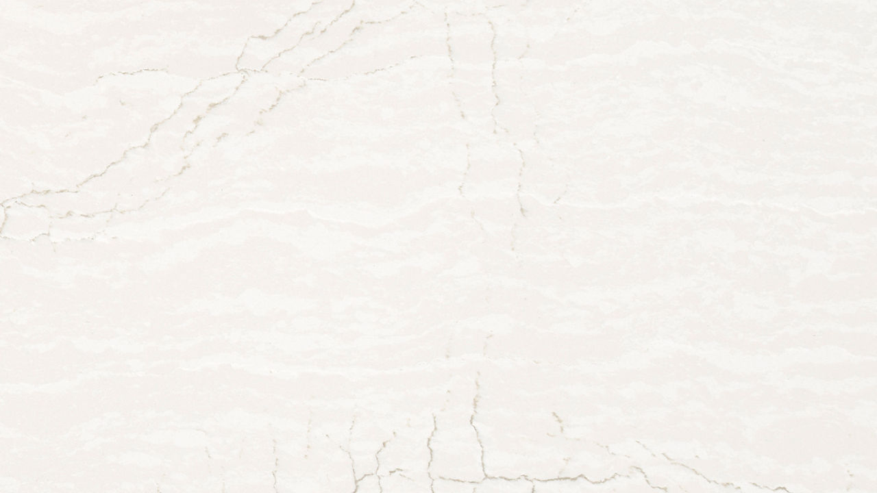 Detailed view of Cambria Delgatie™ quartz countertop design