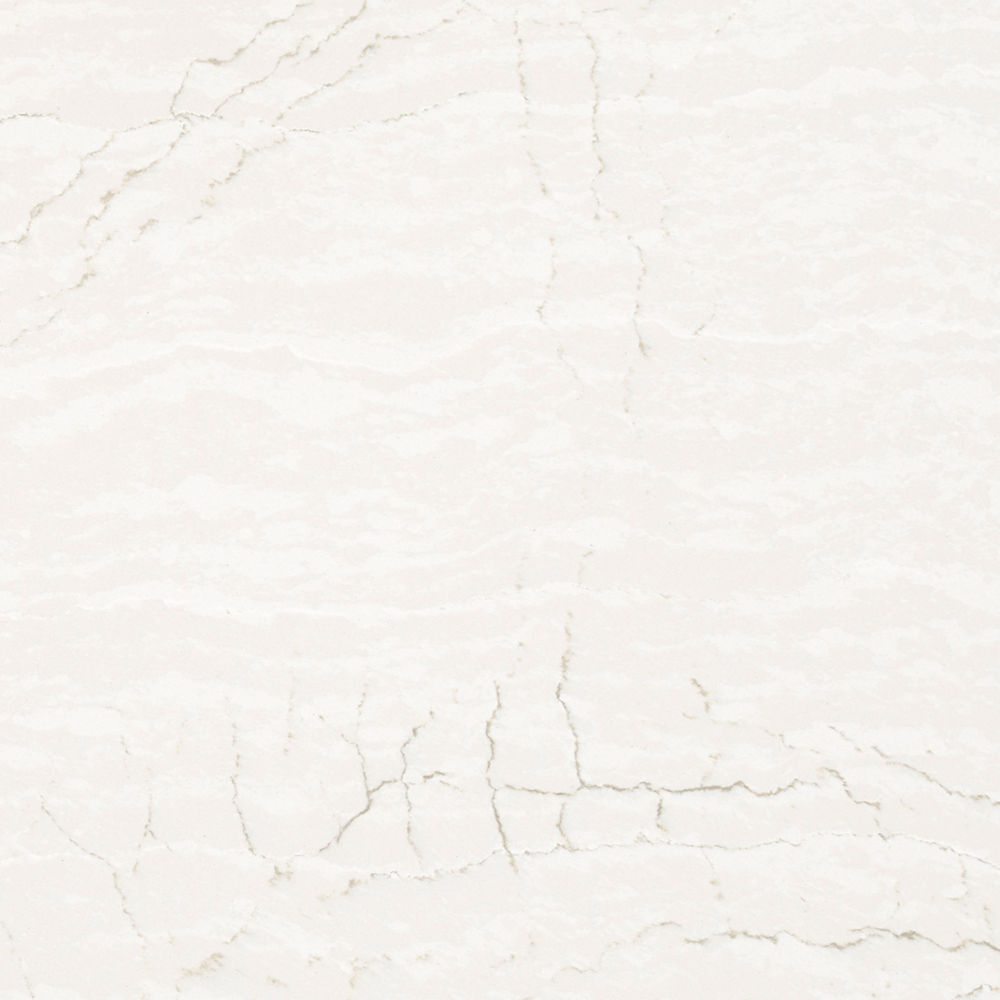 Detailed view of Cambria Delgatie™ quartz countertop design