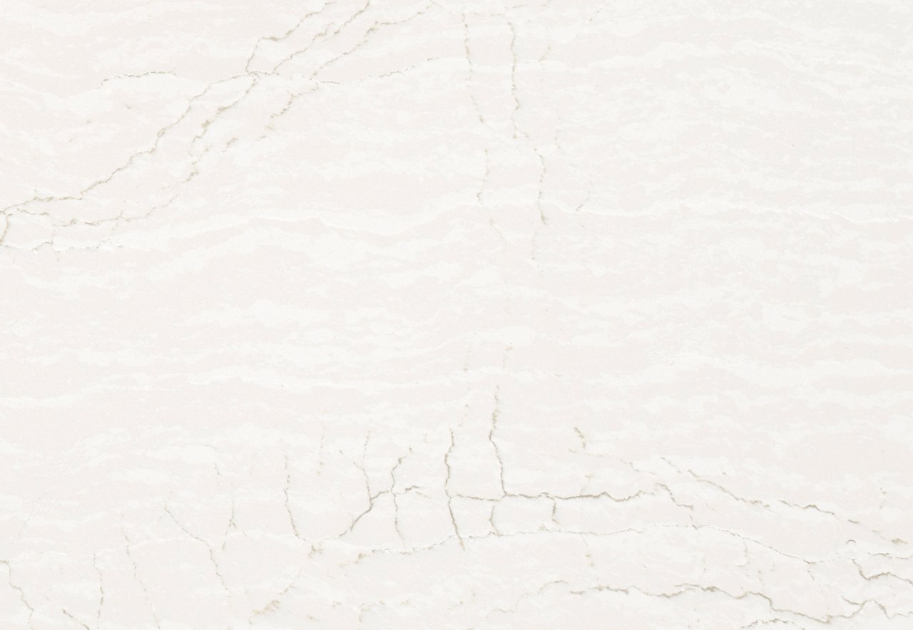 Detailed view of Cambria Delgatie™ quartz countertop design