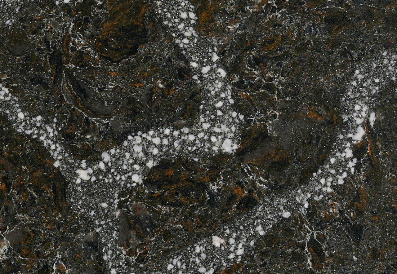 Detailed view of Cambria Ellesmere quartz countertop design