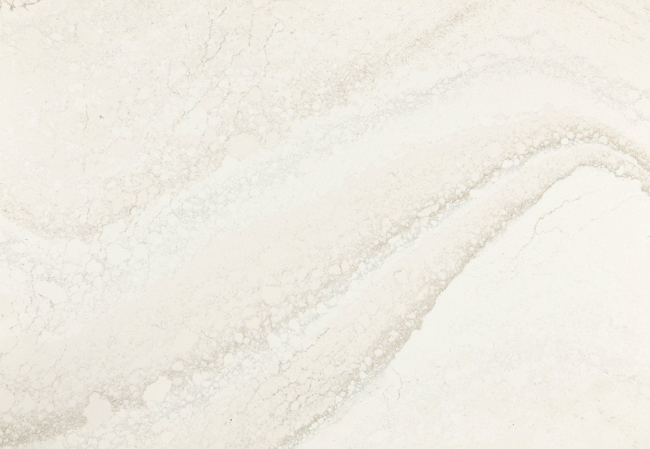 Detailed view of Cambria Everleigh™ quartz countertop design