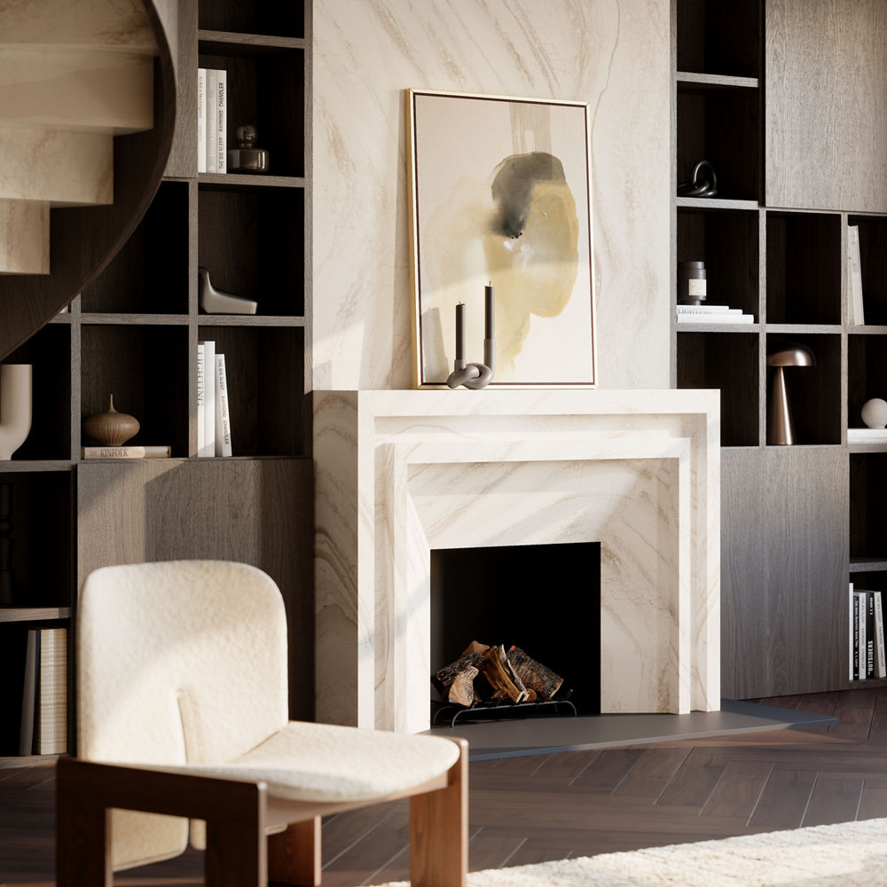 Cambria everleigh warm fireplace