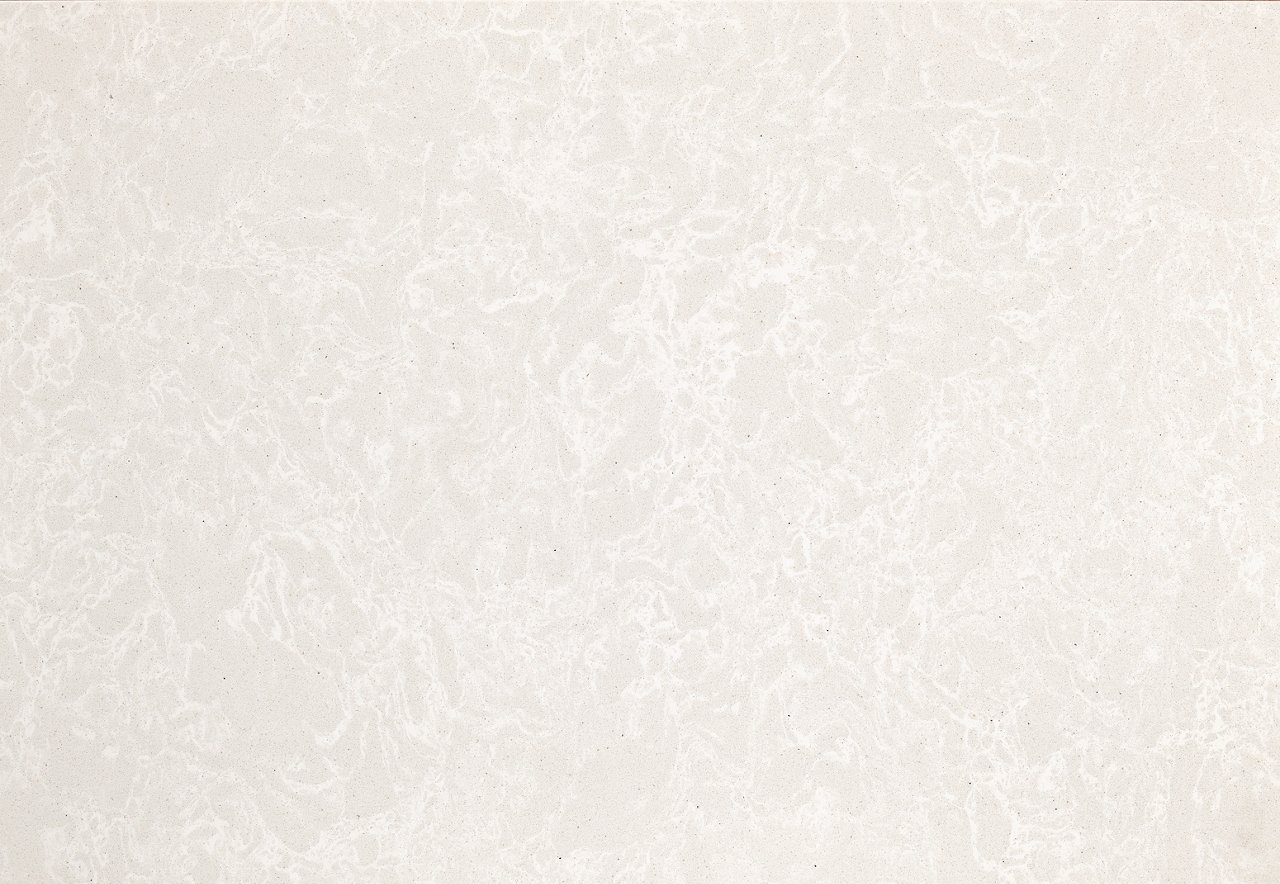 Detailed view of Cambria Foggy City™ quartz countertop design