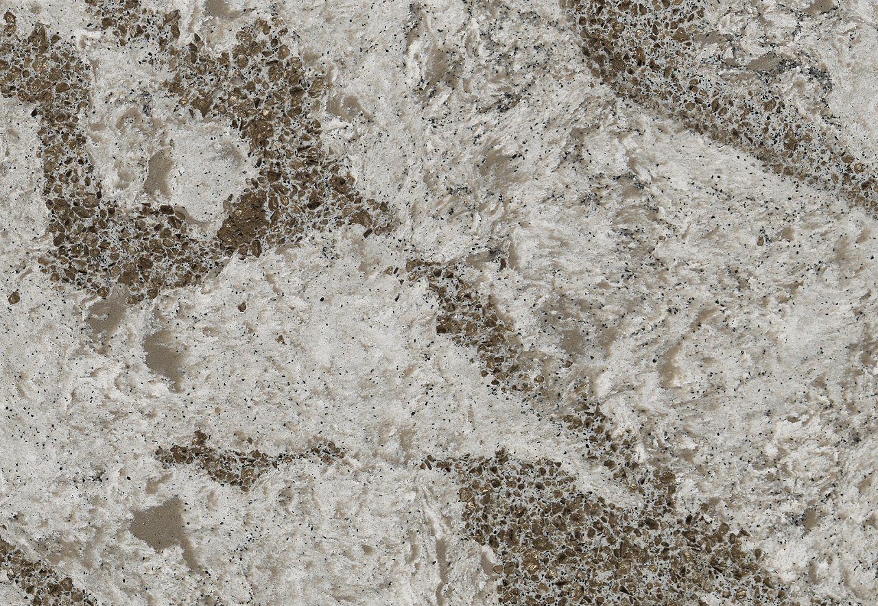 Detailed view of Cambria Galloway quartz countertop