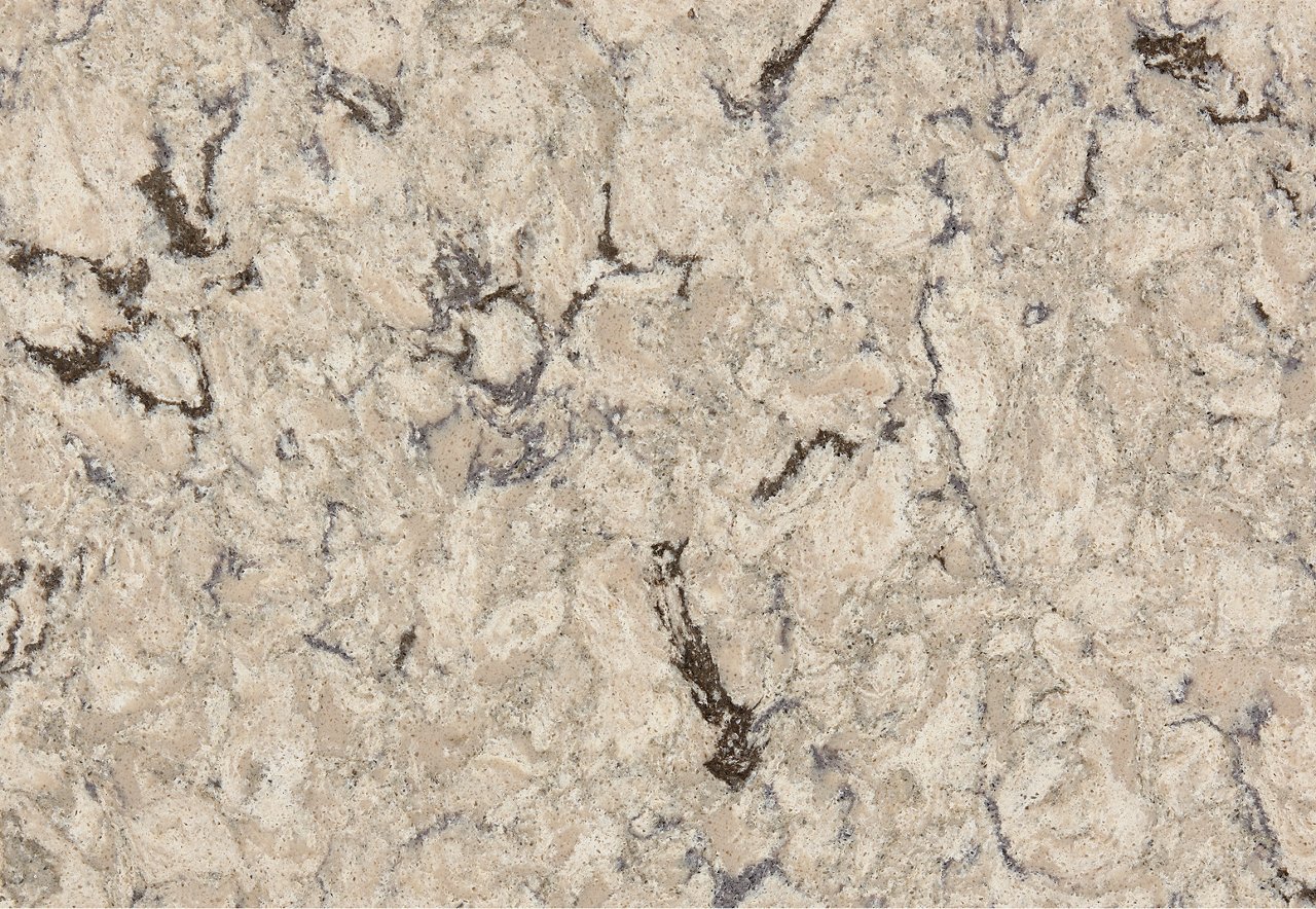 Detailed view of Cambria Halewood quartz countertop
