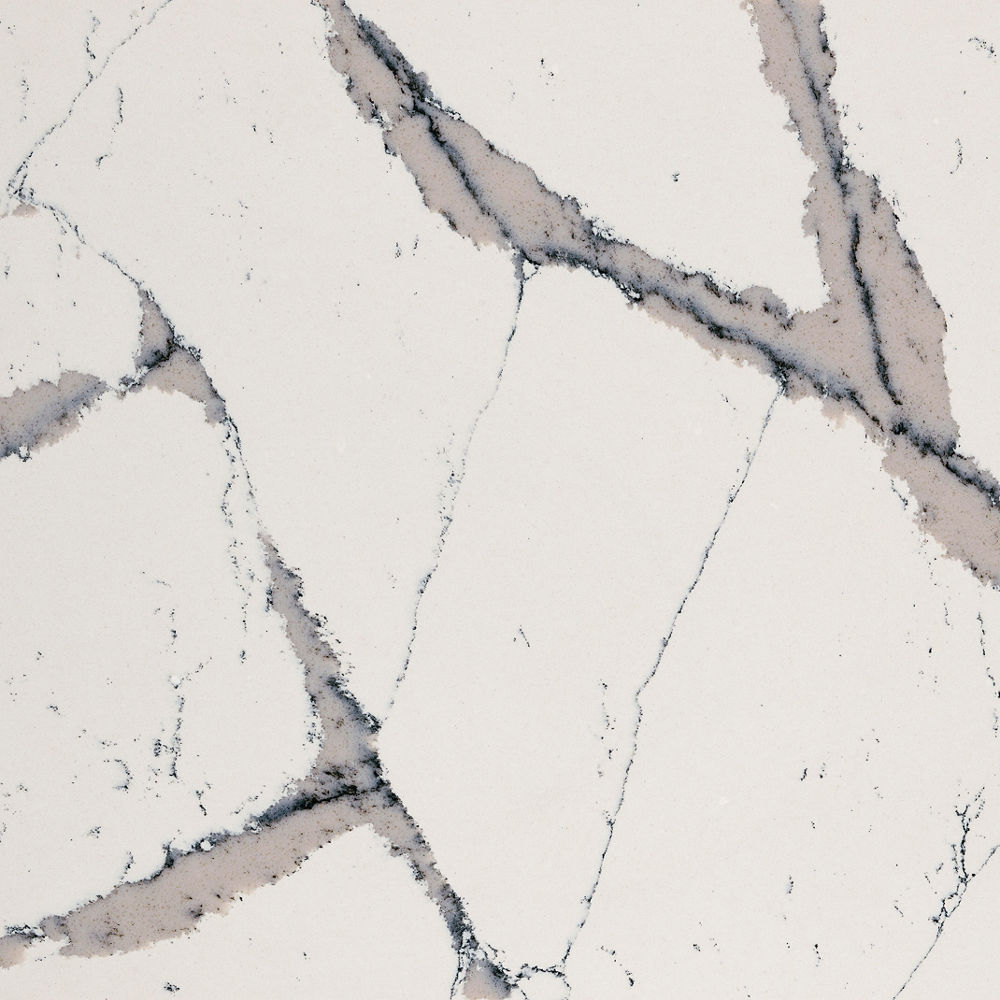 Detailed view of Cambria Harrogate™ quartz countertop design