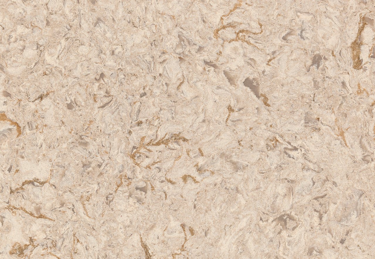 Detailed view of Cambria Hawkridge quartz countertop