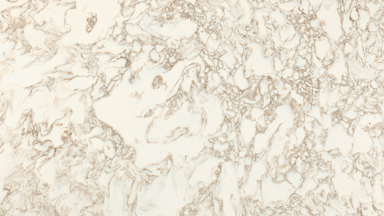 Detailed view of Cambria Hermitage™ quartz countertop design