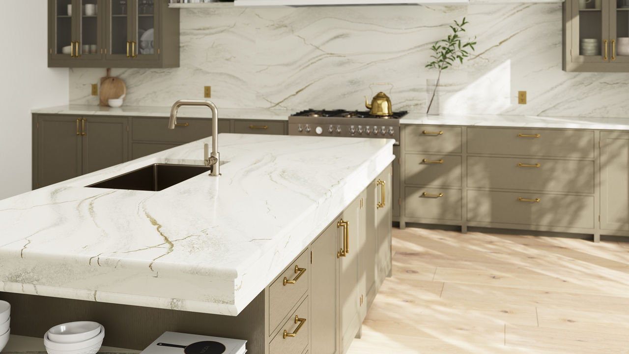 Kitchen featuring Inverness Everleigh countertops