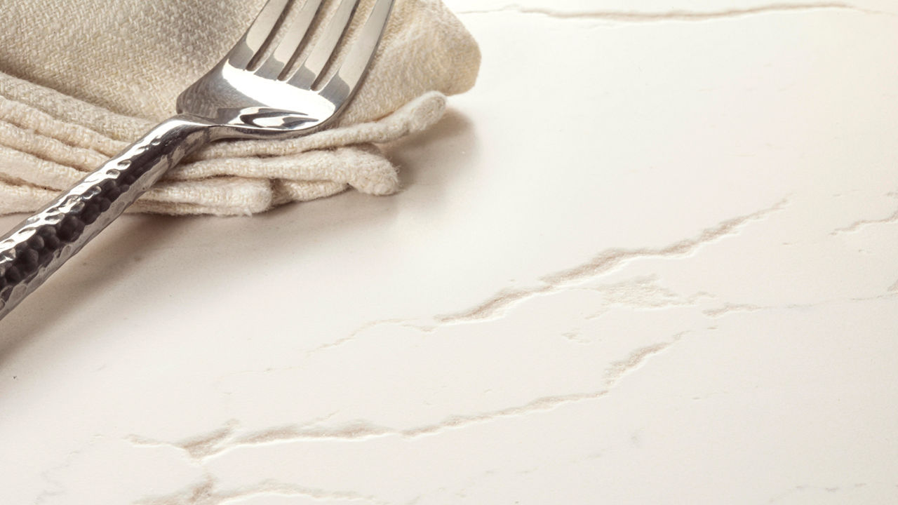 Inverness Frost quartz design detail