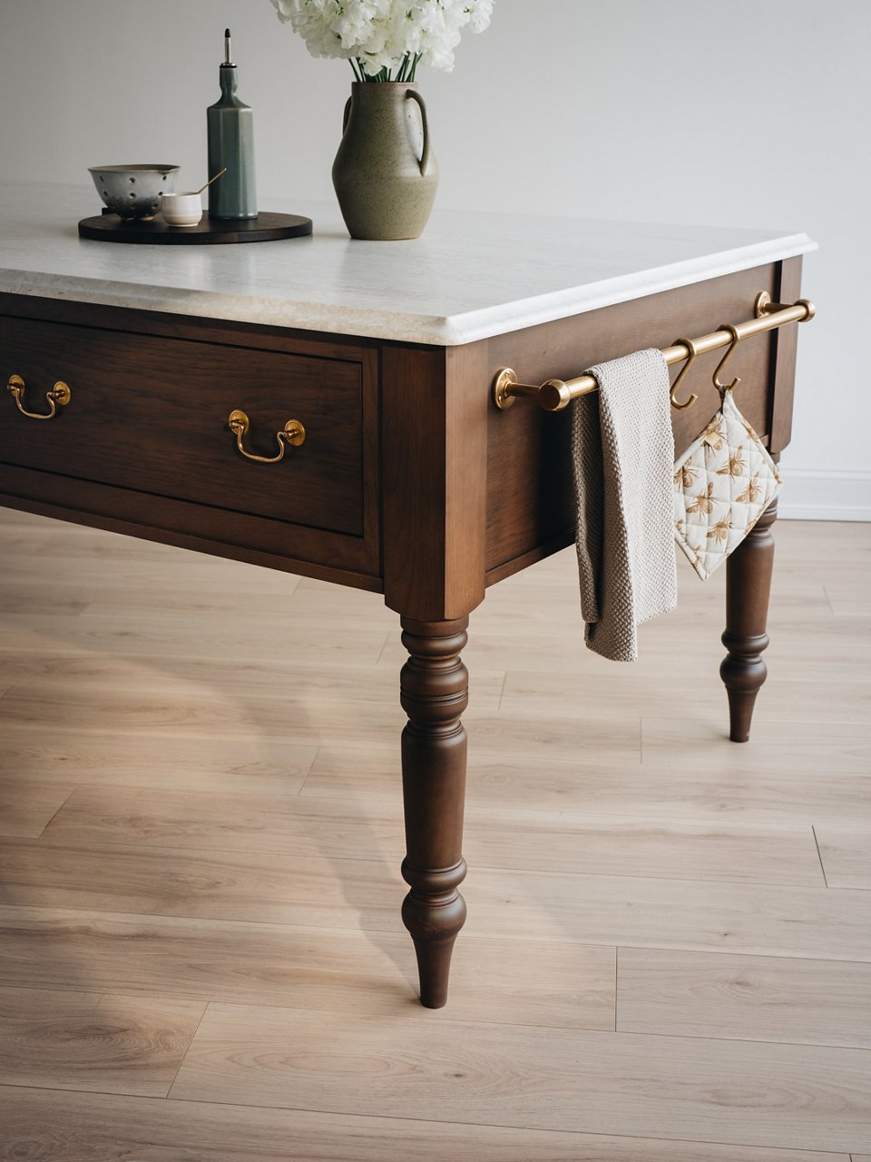 The Morris Work Table shown with Cambria Ironsbridge