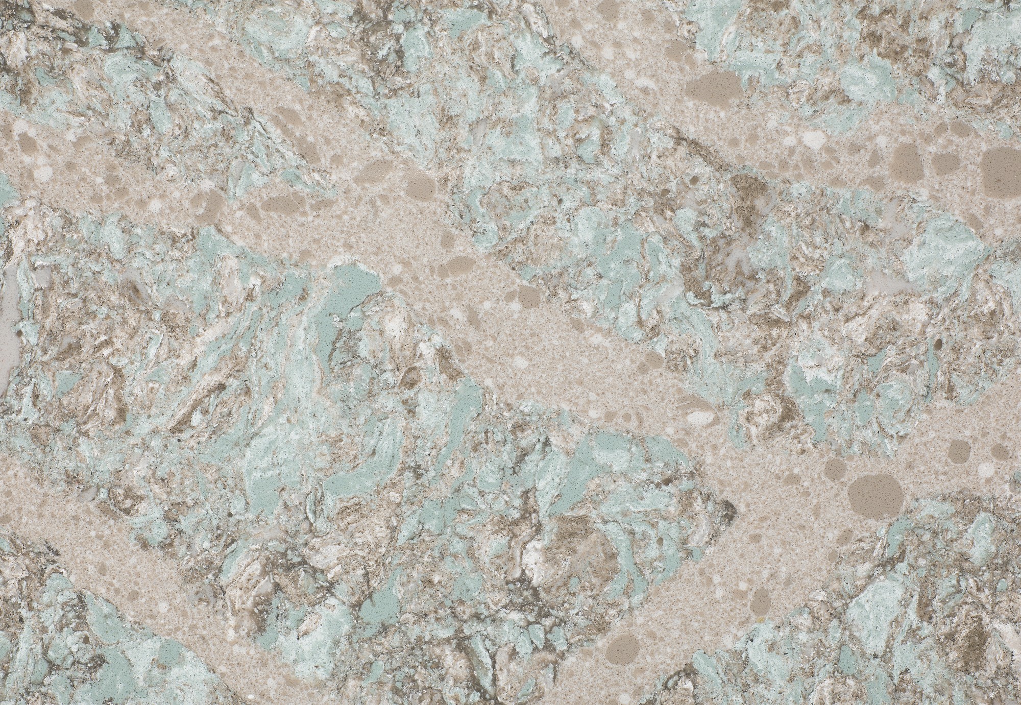 Kelvingrove Quartz Countertop in polished finish, size 122" x 55.5", material quartz