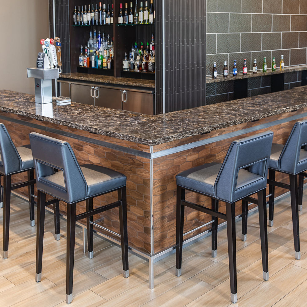 A Laneshaw quartz bartop at the Embassy Suites