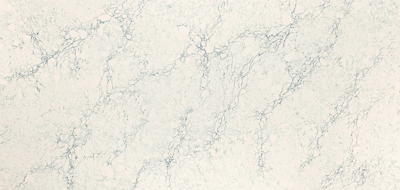 Slab view of Cambria Mackworth™ quartz countertop design