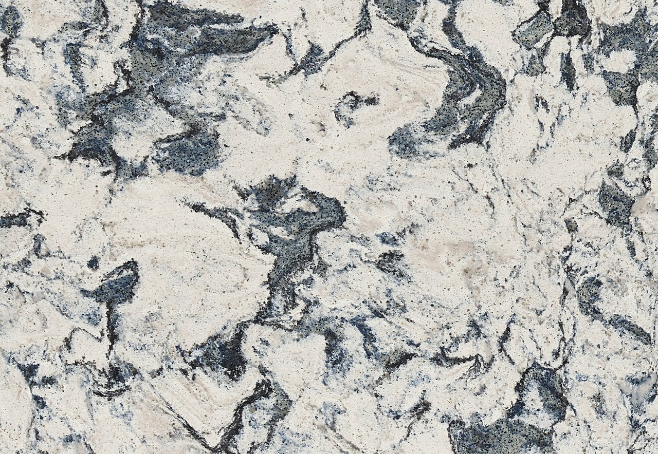 Detailed sample of Cambria Mayfair quartz