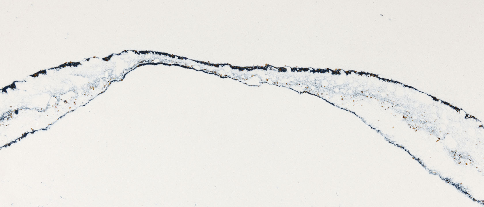 Detailed view of Cambria Portrush™ quartz countertop design