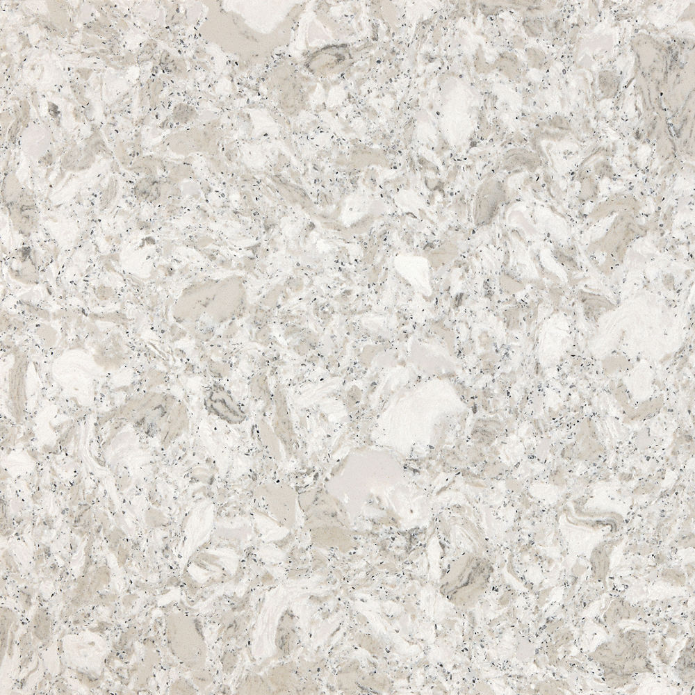 Detailed view of Cambria Sandgate™ quartz countertop design
