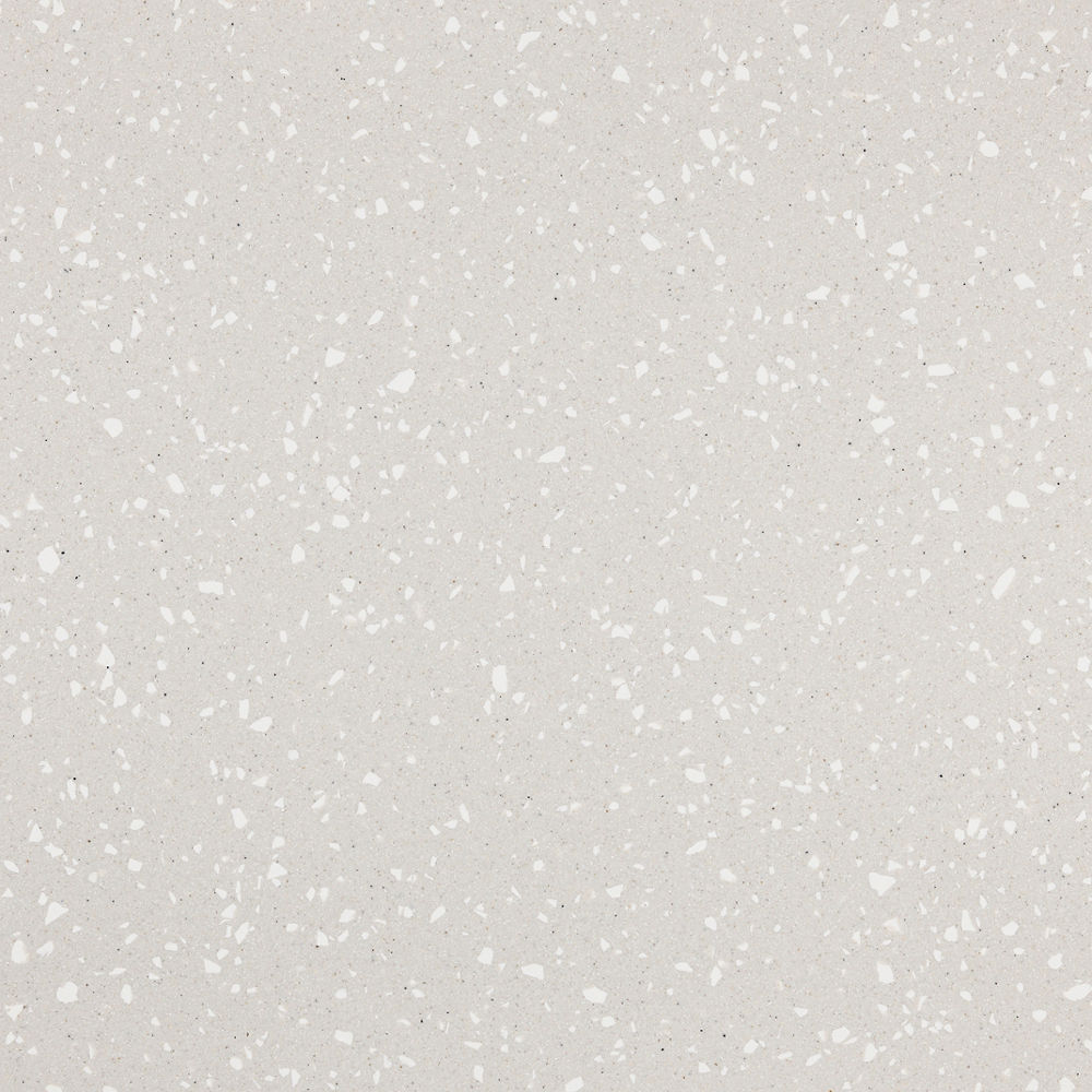 Detailed view of Cambria Sanibel Shoreline quartz countertop design