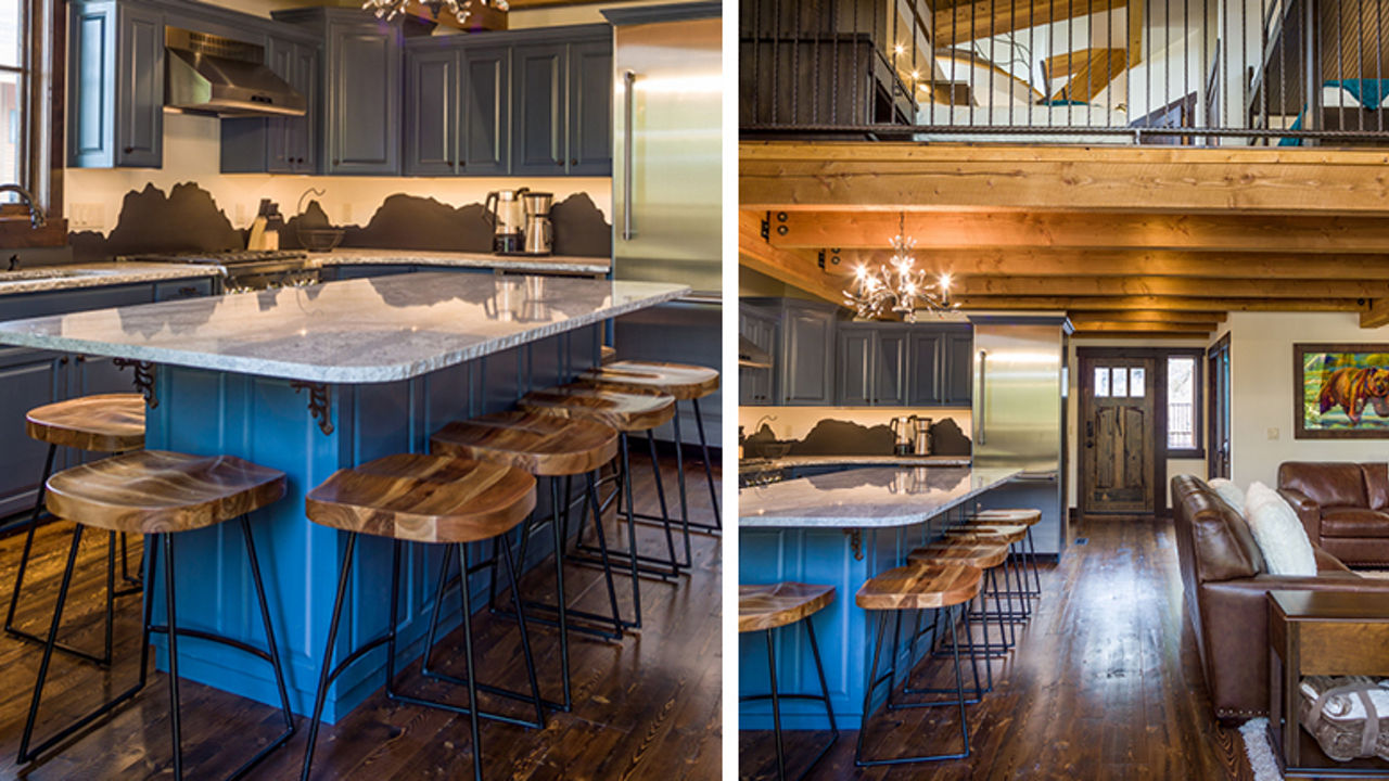 Summerhill quartz countertops in the Snow Bear Chalet